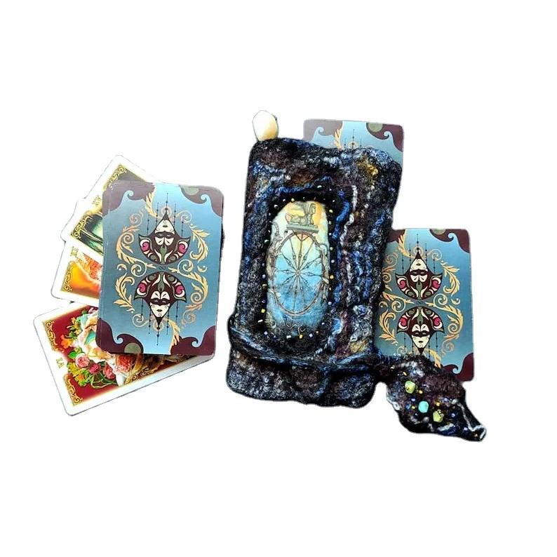 

Custom Buy wholesale Gold foil Oracle Tarot Card Playing cards OEM game Tarot Cards Deck Printing, Cmyk