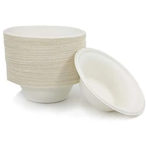 

Compostable Biodegradable Eco Friendly Fiber Natural Bagasse Bowl for Soup Salad Hot Cold Food