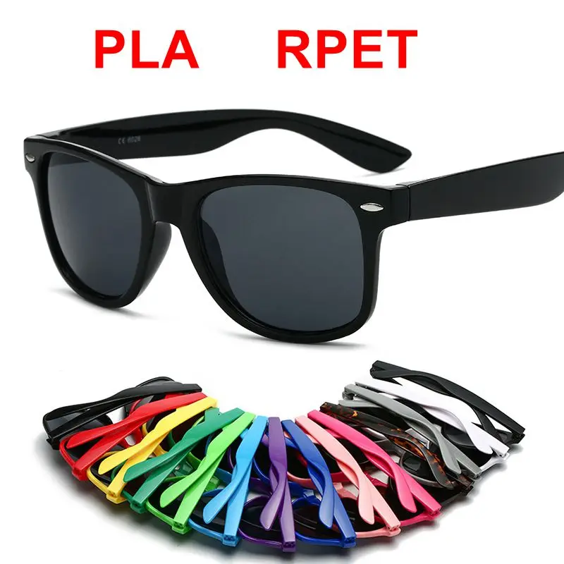 

Wholesale RPET PP PLA PET Wheat and Straw Environmental Promotional Advertising Marketing Custom Logo Sunglasses Manufacturer