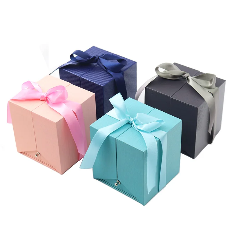 

Valentine's Day luxury jewelry box for necklace jewelry packaging box luxury soap flower gift box