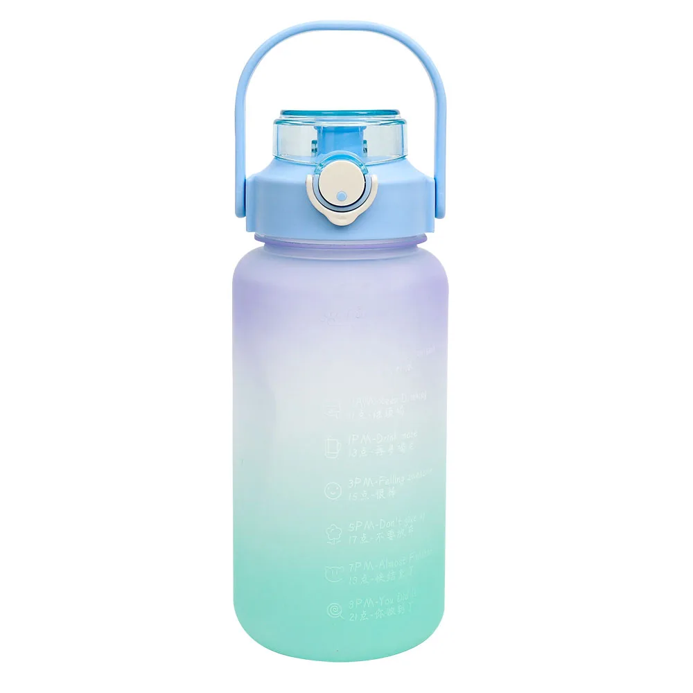 

Amazon Top Seller 2000ml With Customer Logo Plastic Water Bottle With Time Marker