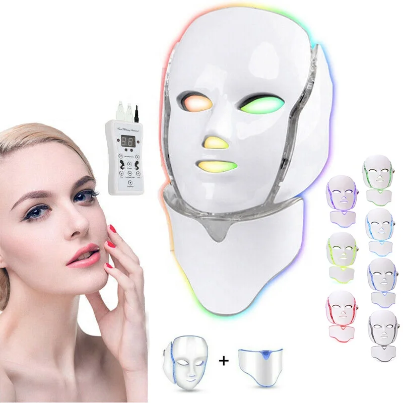 

7 Colors Light Therapy Mask Oem Photon Skin Beauty Led Facial Masks, White,other colors can be customized
