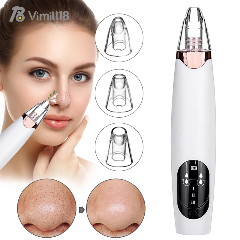 

New product acne treatment pimple popper skin care blackhead remover vacuum suction machine, White/customized