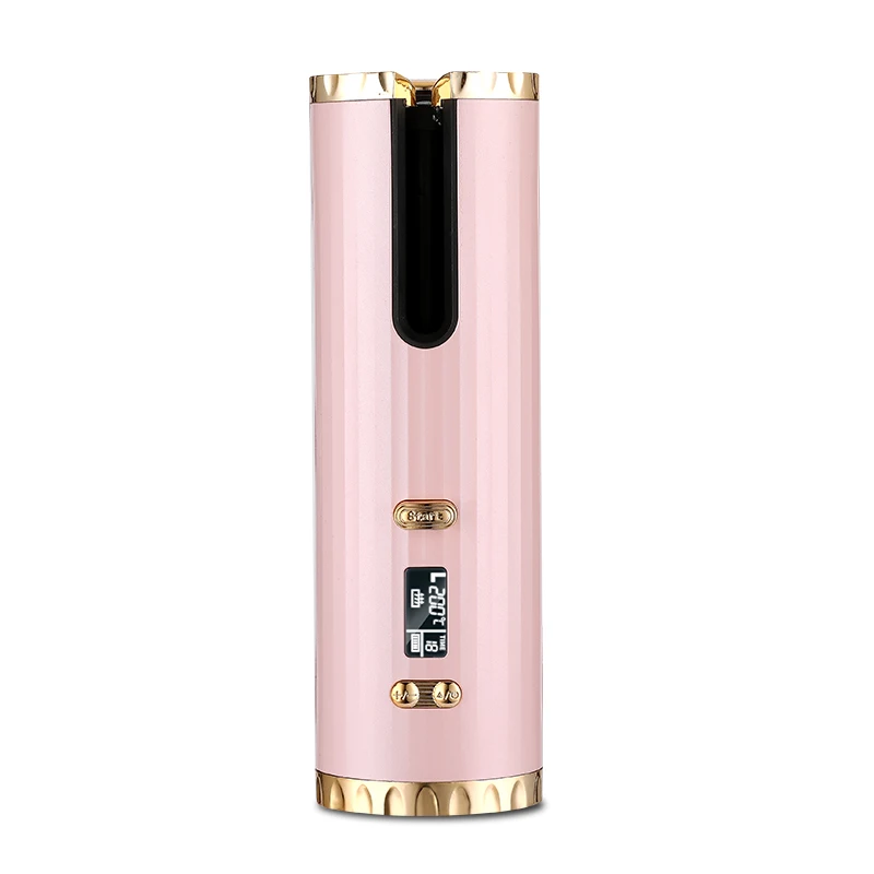 

Logo Custom Portable Cordless Curling Iron Automatic Rotating Ceramic Anti Tangle Curling Wand for Hair