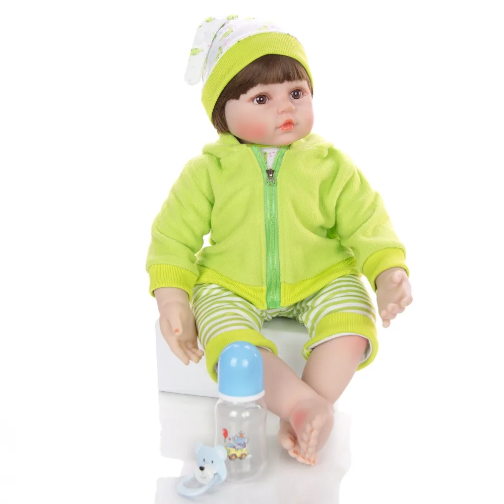 

KEIUMI 24 inch 60 cm Alive Cloth Body Reborn Boy Doll for Kids Gifts