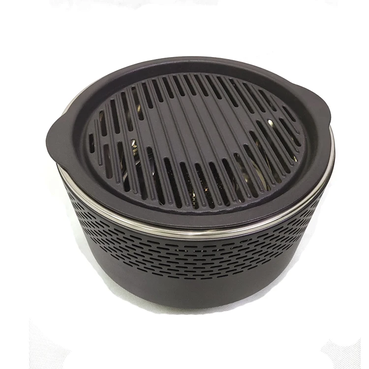 

New-style Smokeless Portable Charcoal BBQ Lotus Grill with Electric Fan for Heat Control, Customized