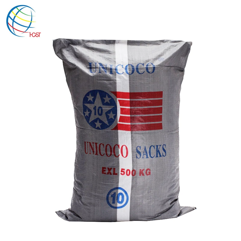 
PP woven blue bag exported to Morocco for packing wheat 