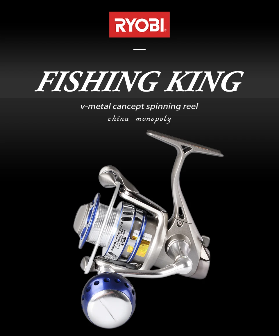 Ryobi Fishing King 1000/2000/3000/4000/6000/8000 Fishing Reels