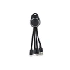 New item 3 in 1 fast charging micro usb cable with LED logo
