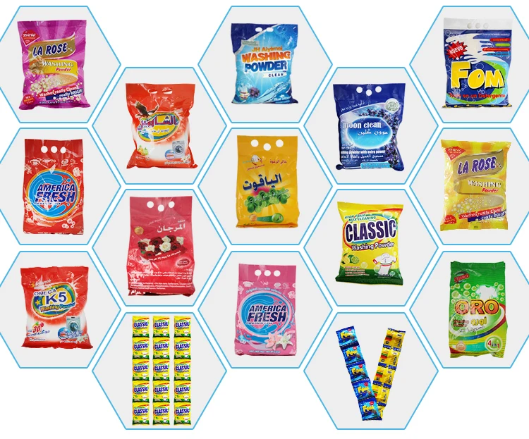 China washing powder highly effective laundry detergent powder in bag