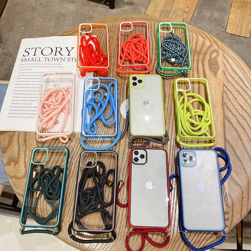 Hot Sale Phone Cases With Neck Straps Crossbody For Iphone 11 Pro Max 7
