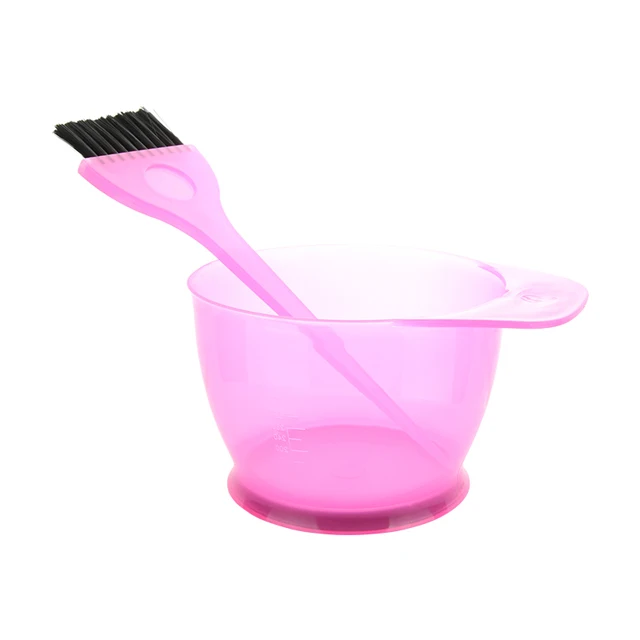 

Hot selling professional hair salon equipment coloring tool hair dyeing bowl and brush hairdressing tools, Black,pink,sky blue