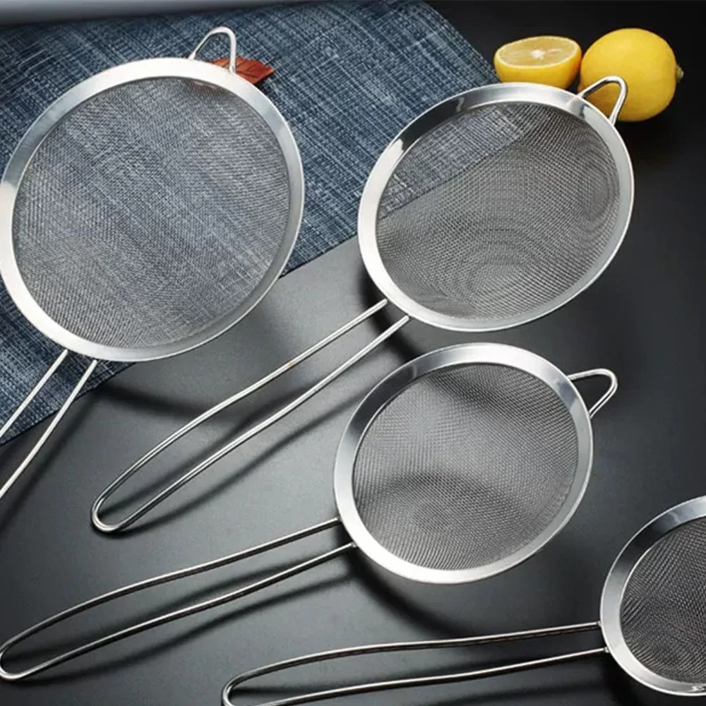 

Oil Strainer Net Spoon Slotted Skimmer Metal Stainless Steel Kitchen Basket Colander Filter Spoon