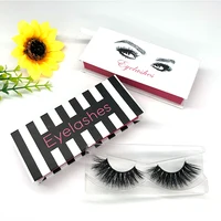 

Premium Custom Logo Private Label False Eyelashes 3d Mink Lashes with Packaging box