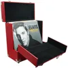 12" Retro Leather Effect Music Record Box with Unique Flip Front Flap for Better Access to Your LPs-Red