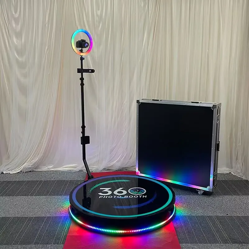 

back drop slo mo 360. 360 photo booth 3.5 orb chacktok rossmine cherry automatic rotating with remote led lights enclosure ba