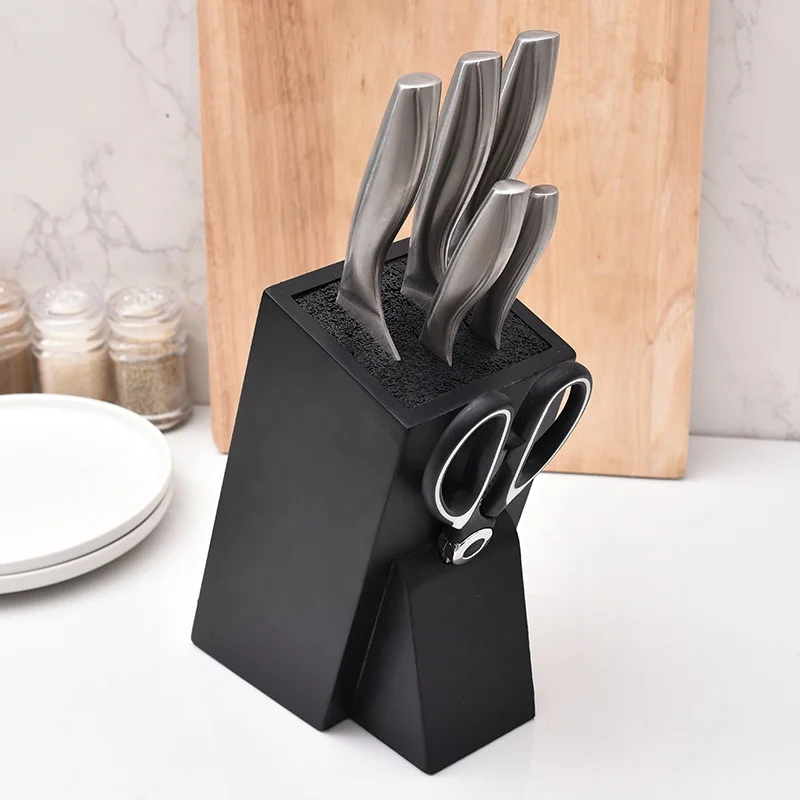 

Eco-friendly wholesale Universal safety knife organizer knife block Knife Holder, Black