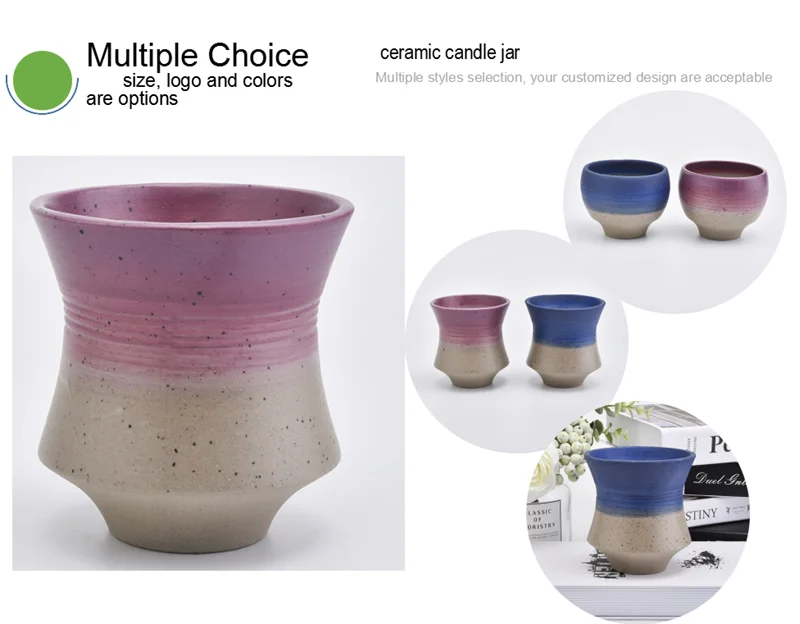brush painting ceramic candle jar