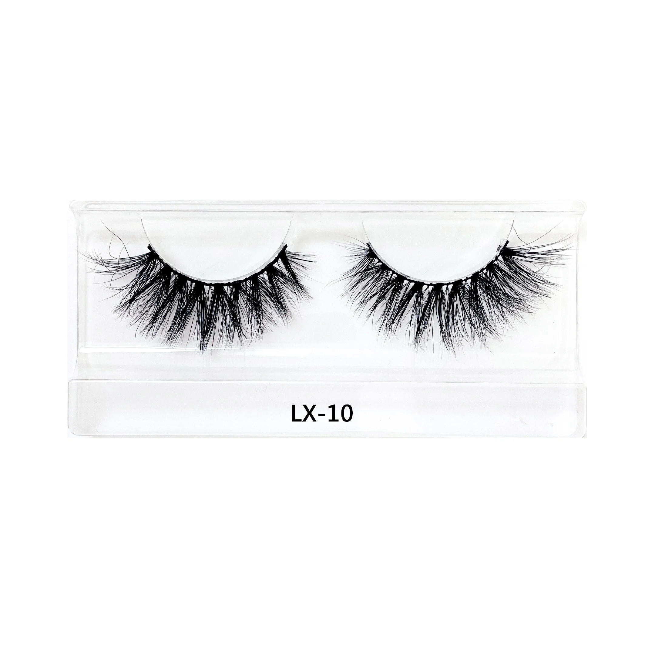 

top quality 3d mink eyelashes cruelty free with unique eyelash packaging box, Black