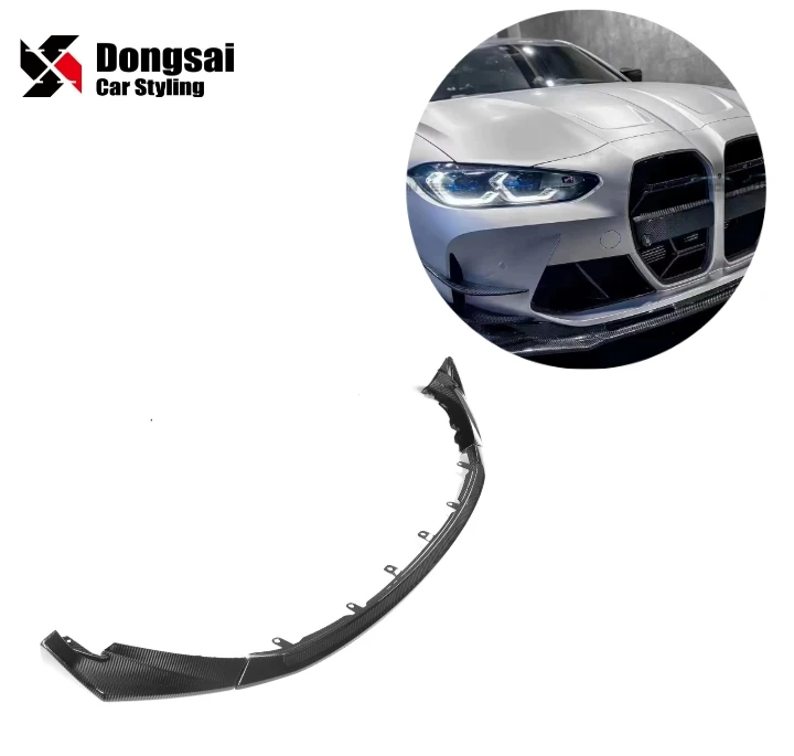 

For BMW M3 G80 M4 G82 G83 Front Lip Add CSL Style Dry Carbon Fiber Front Lip Front Bumper Lip 2020+