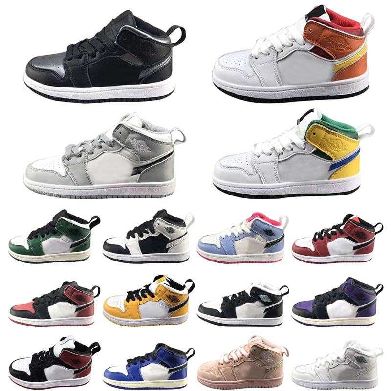 

Boy Girls Children Kids' Sneakers Athletic Dance Shoes Wholesale Air Original Outdoor AJ 1 Boy's Basketball Shoes