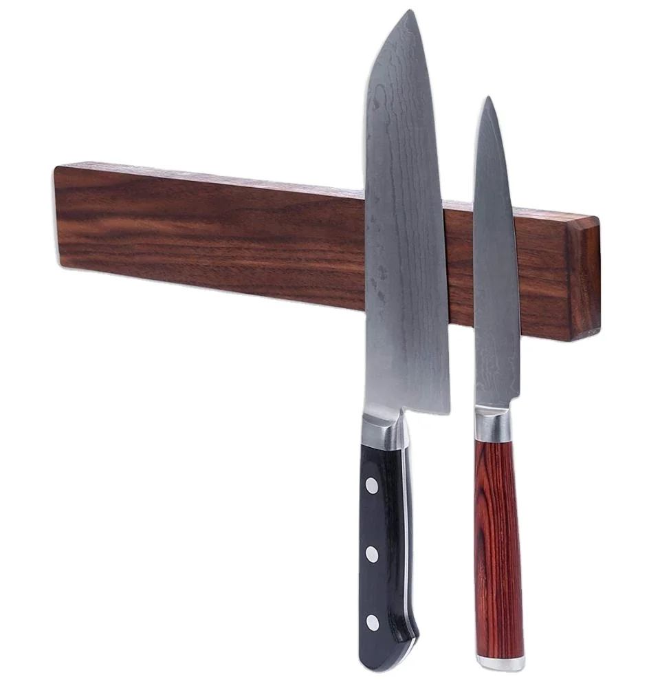 
Powerful Magnetic Knife Holder 16 Inch Wood Solid Wall Mount Strip Tool Storage  (60725232560)