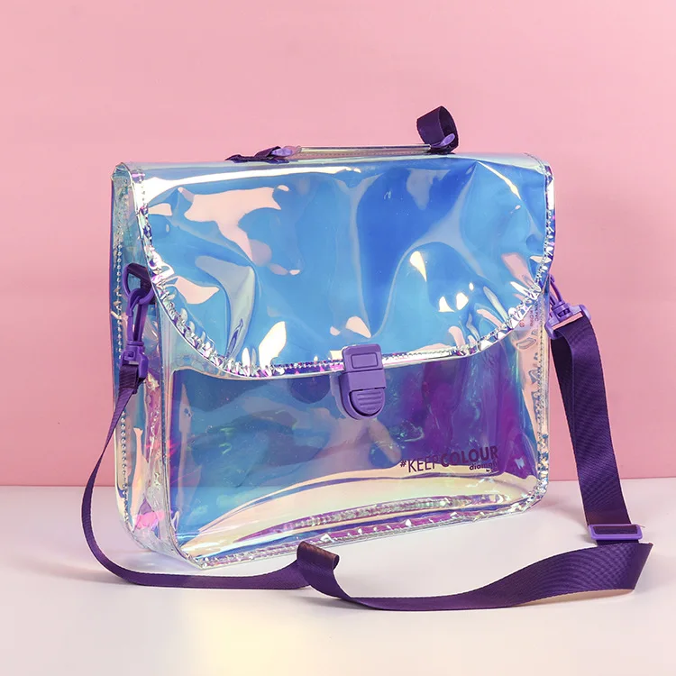 

OEM Factory Twinkle Women Transparent Tote Shoulder Crossbody Bag