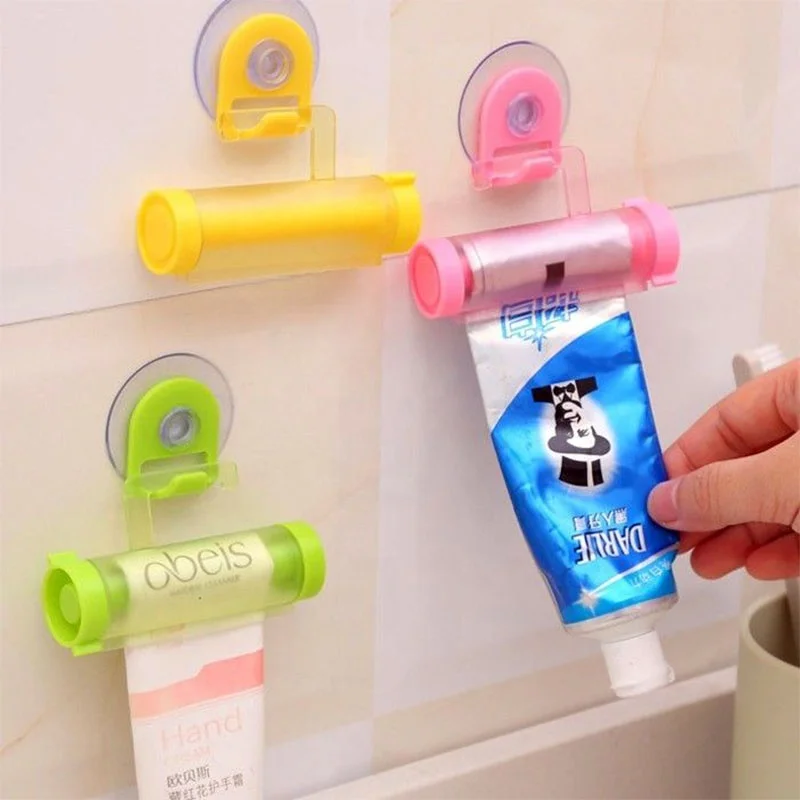 

Manual Rotary Toothpaste Squeezer Toothpaste Dispenser Suspension Hanging Extrusion Bathroom Accessories