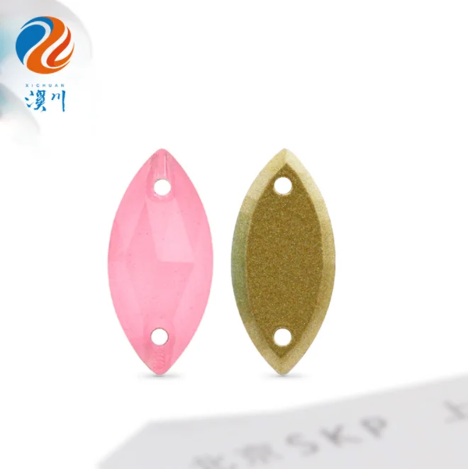 

High Quality Hot Sale K9 Glass AB Color Crystal Glass Sew on Stone Crystal Button Sewing Crystal Stones for Clothing,Shoes Bags