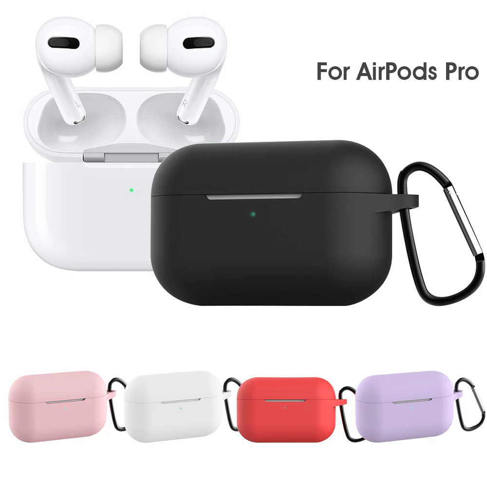 2019 Newest Silicone Case For AirPods Pro Cover For Airpods 3 Full Protection Case For TWS Earbuds For Apple Airpods Pro