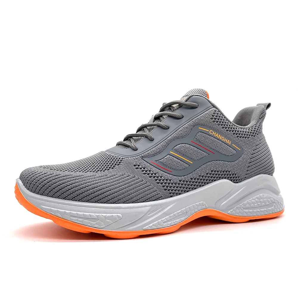 

Hot sale new flying woven breathable brand custom sports shoes outdoor running shoes men