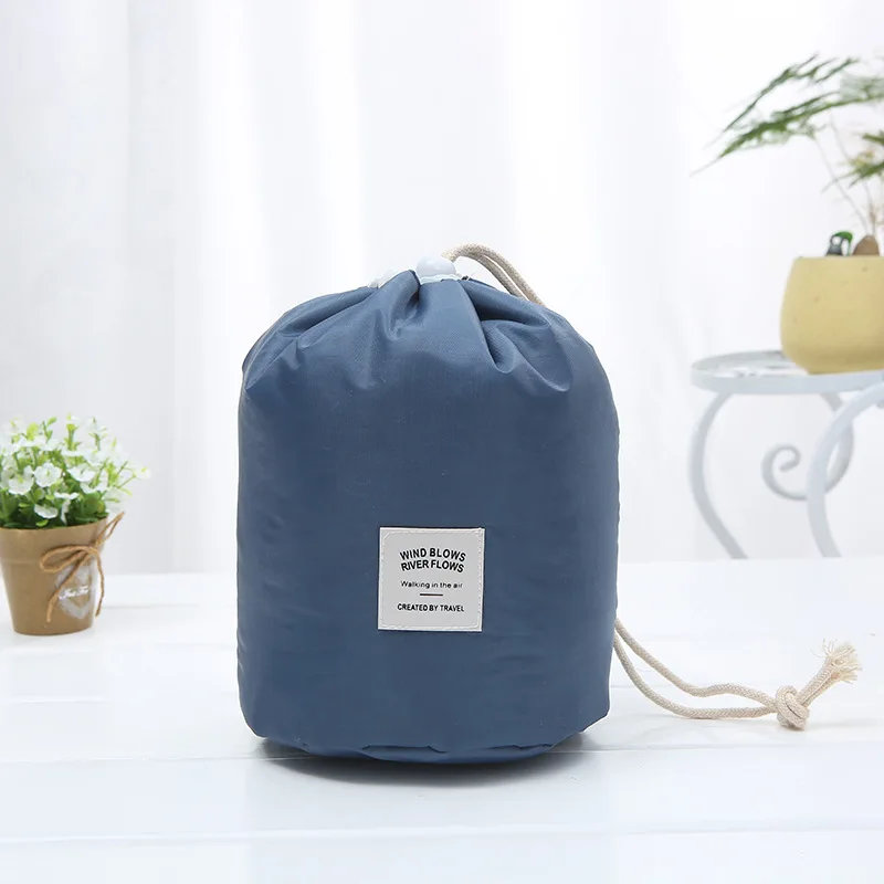 

Ready to Ship Fashion Portable Drawstring Lazy Makeup Pouch Polyester Cosmetic Bag for Travel with Custom Logo