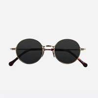 

Italy Brand Vintage Unisex Round Circle Lens Custom Metal Sun Glasses Sunglasses