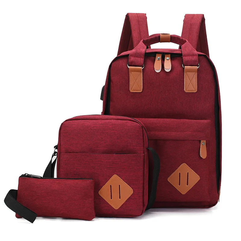

Wholesale men women business laptop backpack student's big-capacity USB port campus backpack for travel, Gray/blue/black/red/customize