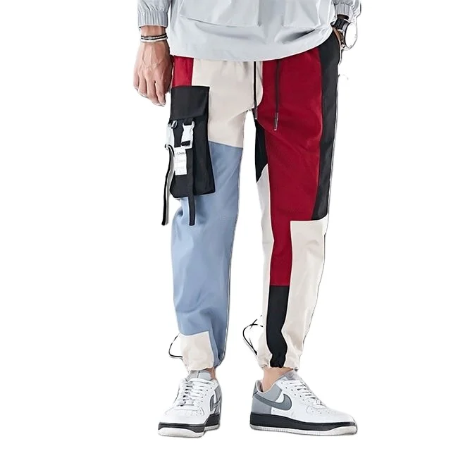 

Cargo Pants Men Fashion 2021 Baggy Side Pockets Joggers Hip Hop Japanese Streetwear Trousers Black Pants For Men