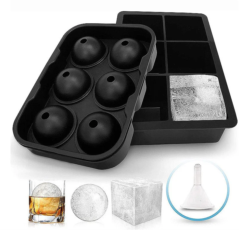 

Creative Square Custom Ice Cube Tray Whiskey Bar Accessories Tool Plastic Big Cubes Ice Tray