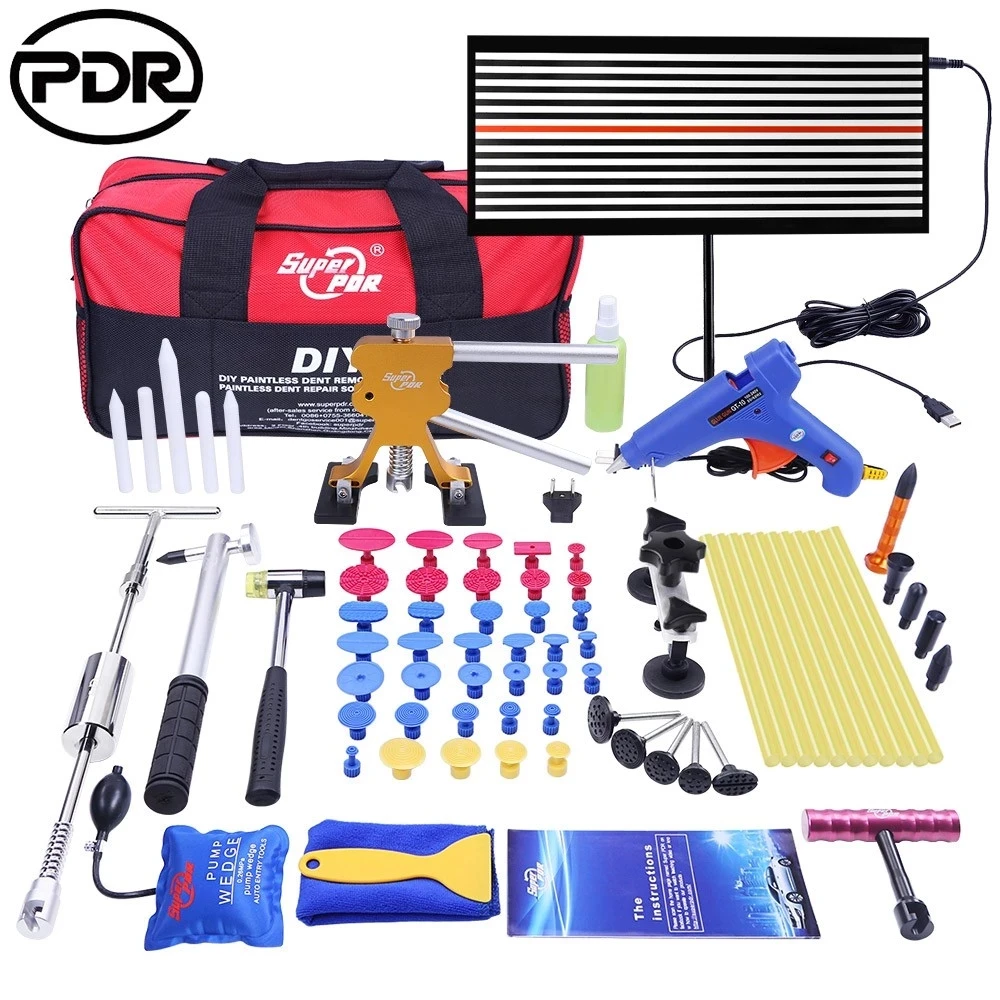 

Super PDR car body repair tool pops a dent Fix Slide Hammer dent puller herramienta Auto Dent Remove Repair Kit