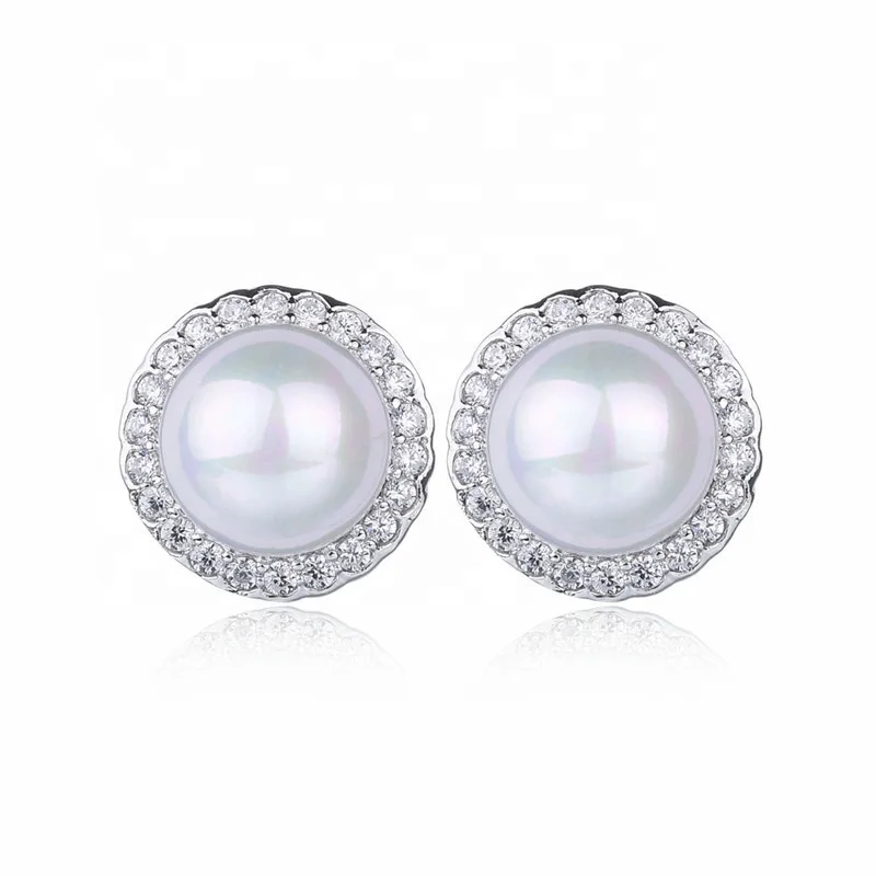 

Freshwater Pearl For Women Fashion Jewelry Designer Earrings Popular Brands, White