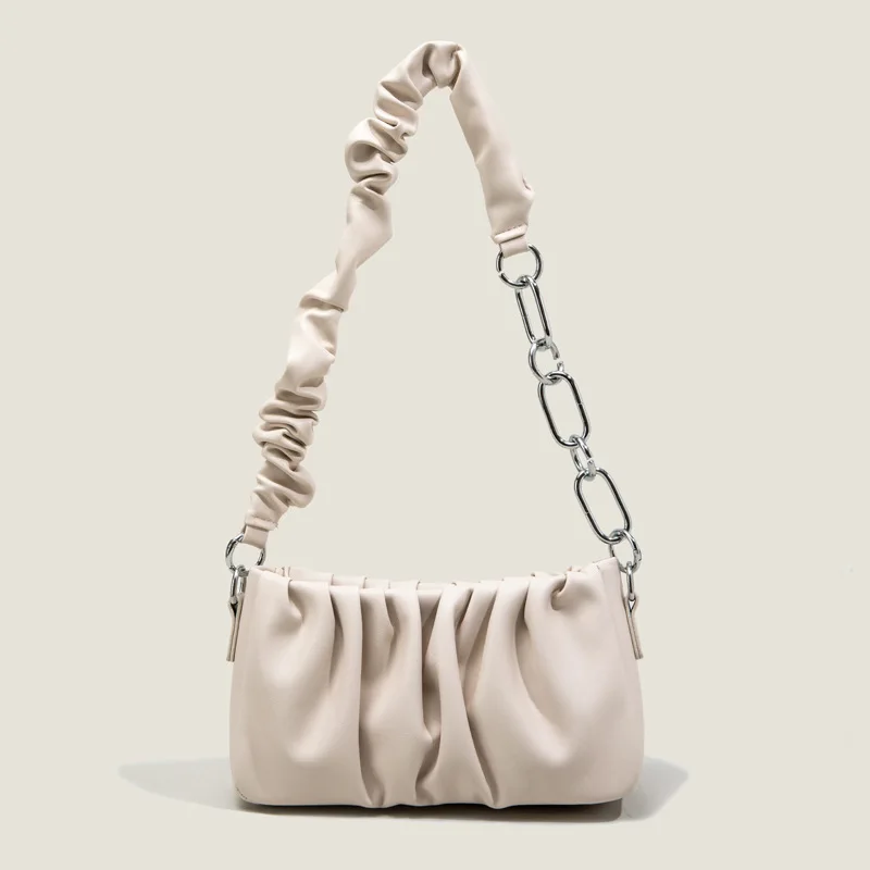 

Female Small Shoulder Bag Wild Cloud Fold Underarm Handbag