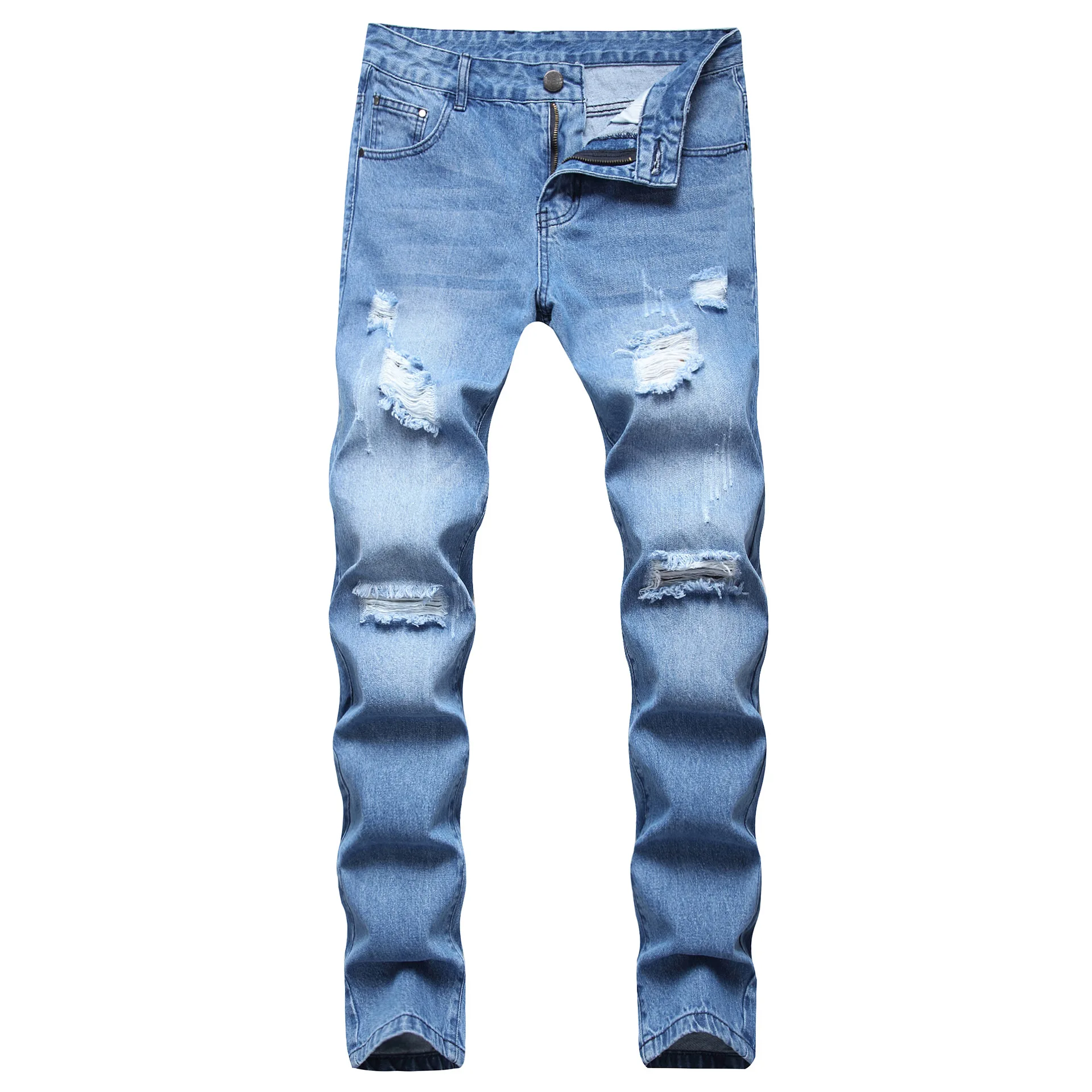 

Cheap Price Straight Thin Denim Regular Trousers Men Jeans Scratch Jeans mans jeans skinny