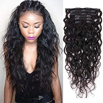 naturally curly hair with straight extensions