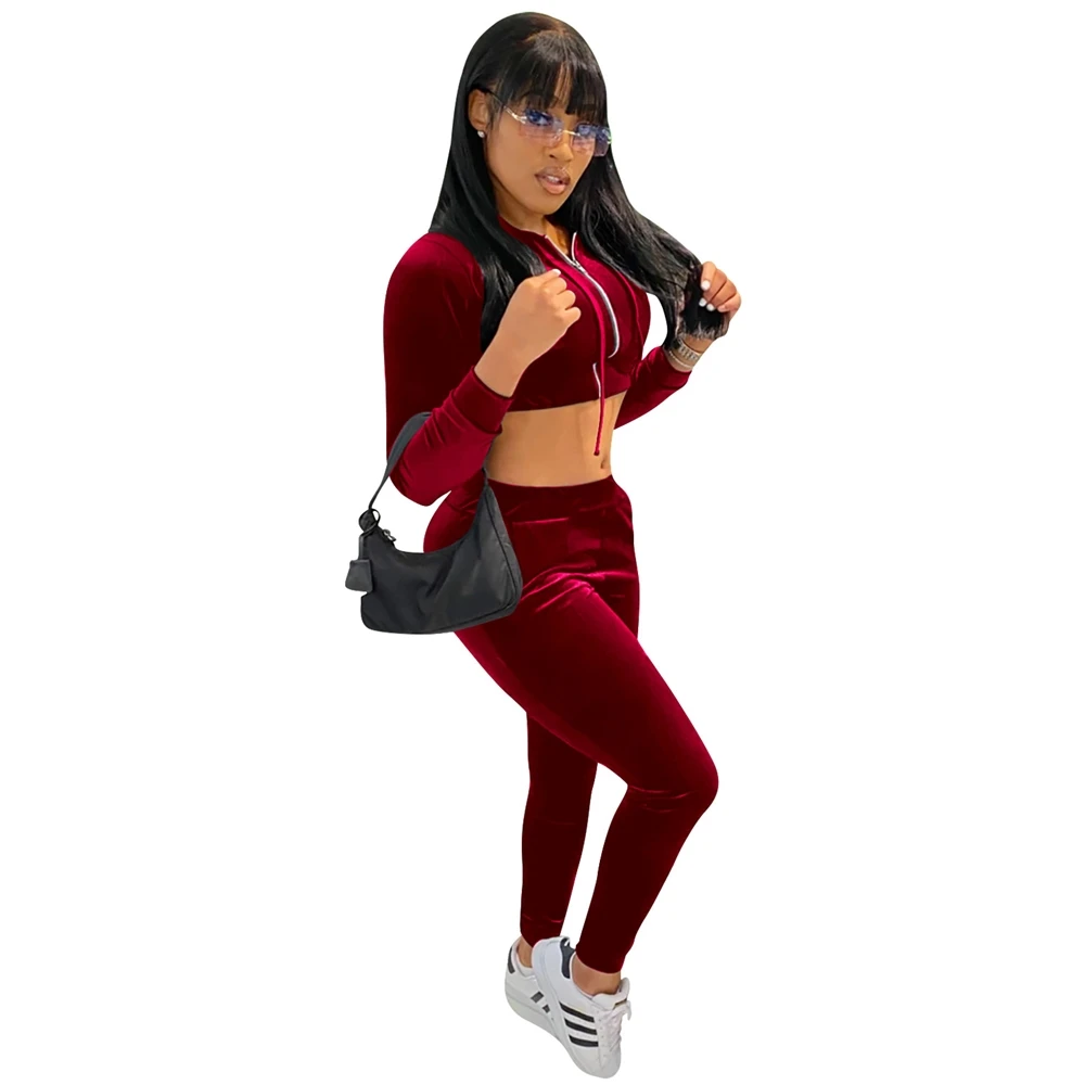 

MD-2022 new091307 Gym Fitness Sets Women's Sets Casual Pants Yoga And Gym Two Piece Fall Women 2 Piece Sets Women