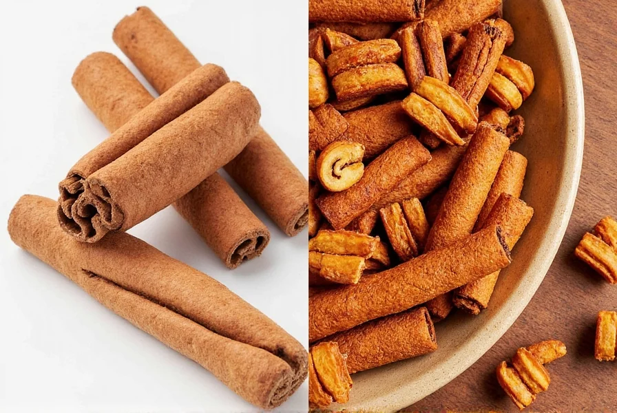Chart comparing Saigon and Ceylon cinnamon