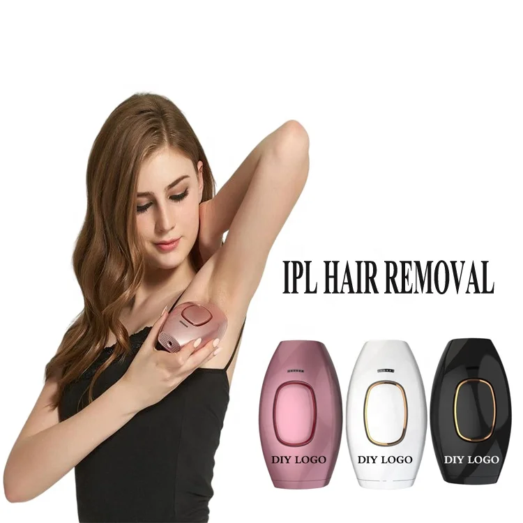 

OEM Logo Dropshipping Agent Home Use IPL Laser Hair Remover, Pink white black