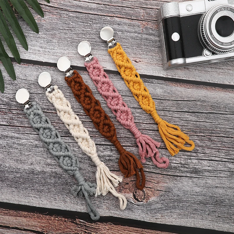 

New Design Luxury Dummy Woven, baby pacifier clip., As photos