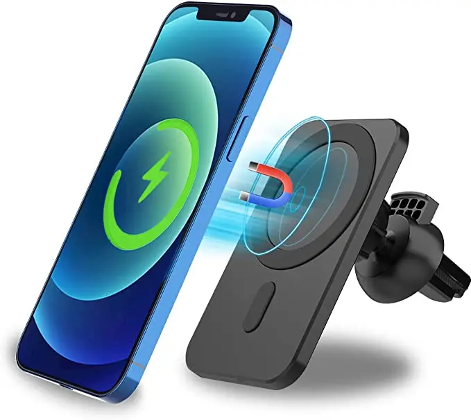 

Magnetic 15W Car Wireless Charger 20W Car Mount Air Vent Qi Quick Charge Modern Wireless Charger For iPhone 13 Mini 12 Pro Max