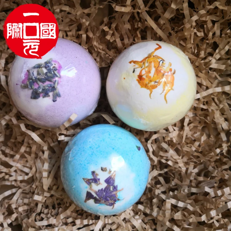 

Hot sale wholesale organic natural ingredients dried flower salt bath ball