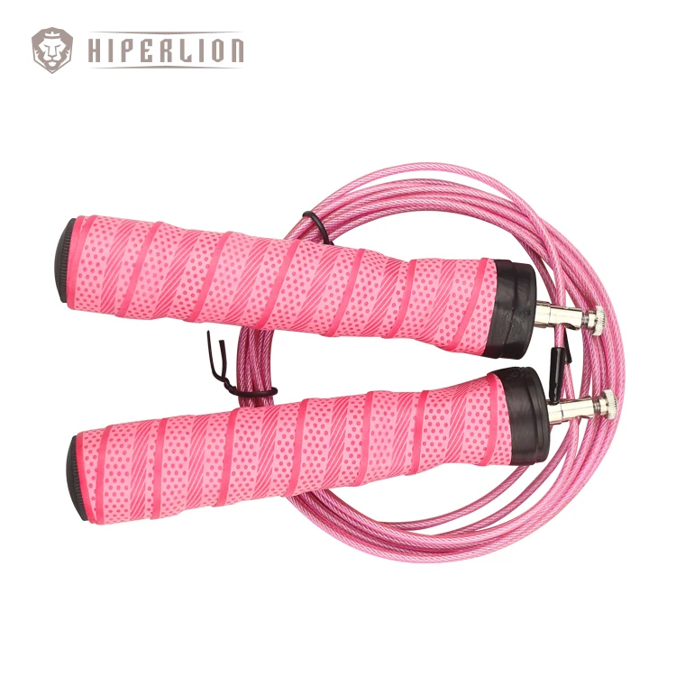 

HIPERLION Wholesale Customized Exercise Jump Ropes Foam Long Handle Skipping Rope PVC Steel Jump Ropes, Customized color