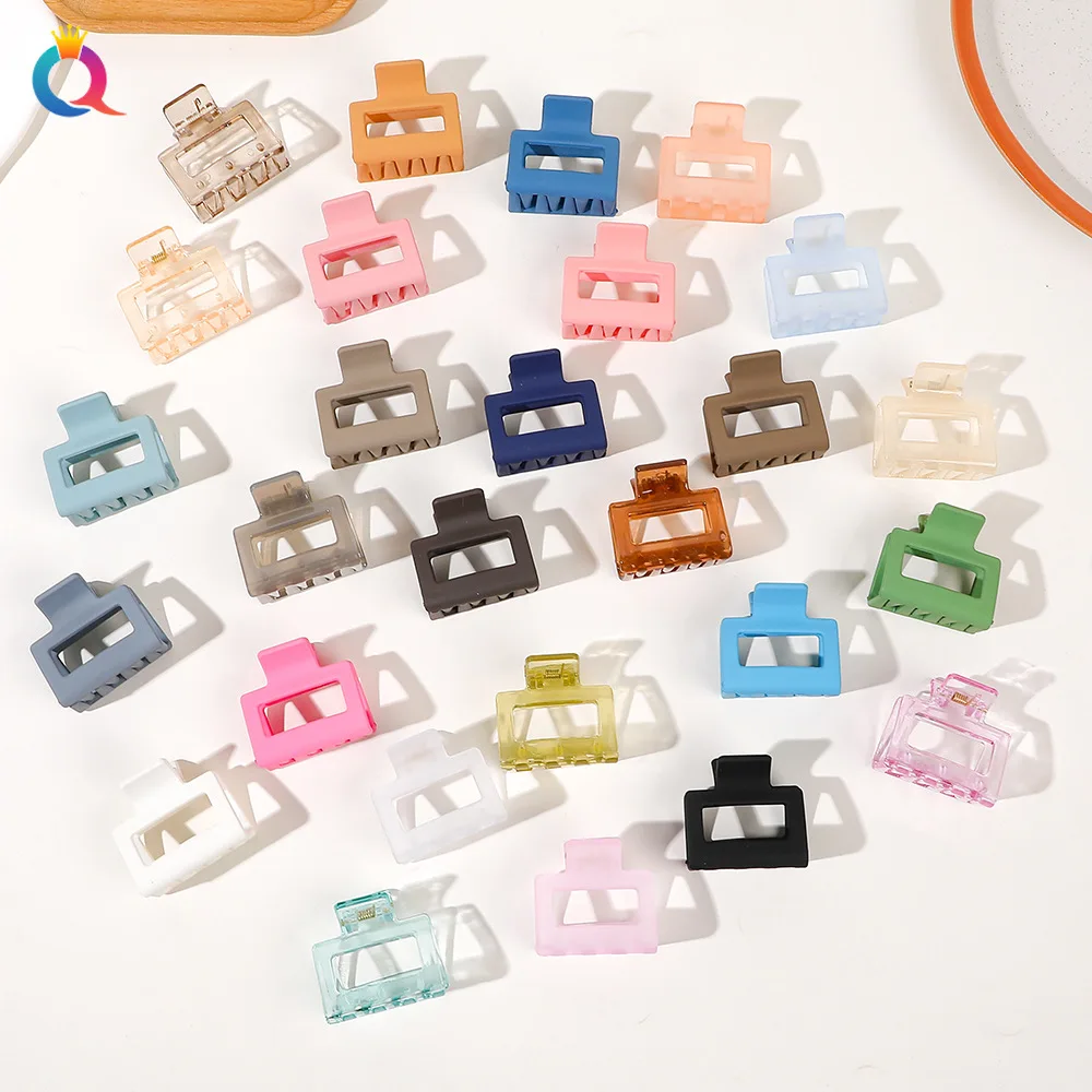 small size square hair claw woman girl hair accessories