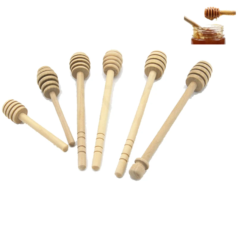 

Personalise Disposable Dipper Stick Manual Filling Device Bamboo Wood Cover Sugar Honey Spoon